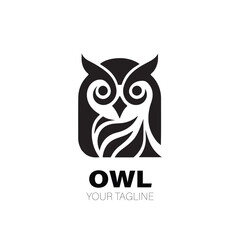 Owl Logo. Owl Logo Design. Owl Logo Brand. Owl Logo Vector Design Isolated on White Background