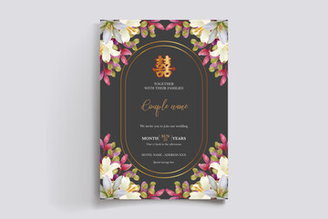 floral bridal shower invitation templates