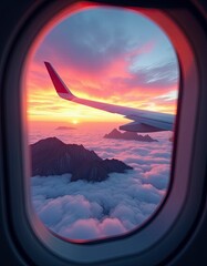 view from airplane window