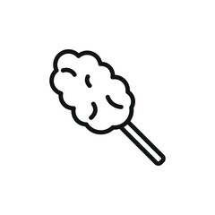 Cotton candy icon featuring a vibrant and whimsical style, ideal for adding a fun and nostalgic touch to party, festival, or confectionery-related designs