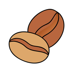 coffee beans vector icon, coffee beans vector illustration - simple illustration of coffee beans, perfect for logos and iconscoffee beans 
