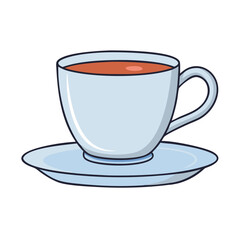 coffee cup with saucer vector icon, coffee cup with saucer vector illustration - simple illustration of coffee cup with saucer, perfect for logos and iconscoffee cup with saucer 