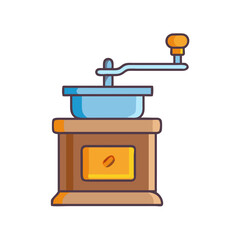 coffee grinder vector icon, coffee grinder vector illustration - simple illustration of coffee grinder, perfect for logos and iconscoffee grinder 