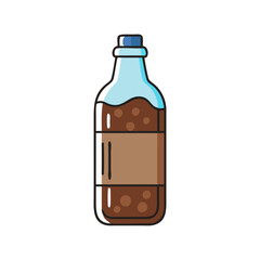 cold brew bottle vector icon, cold brew bottle vector illustration - simple illustration of cold brew bottle, perfect for logos and iconscold brew bottle 