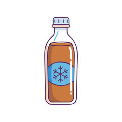 cold brew bottle vector icon, cold brew bottle vector illustration - simple illustration of cold brew bottle, perfect for logos and iconscold brew bottle 