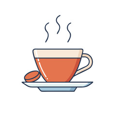 espresso cup and saucer vector icon, espresso cup and saucer vector illustration - simple illustration of espresso cup and saucer, perfect for logos and iconsespresso cup and saucer 