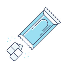 sugar packet vector icon, sugar packet vector illustration - simple illustration of sugar packet, perfect for logos and iconssugar packet 