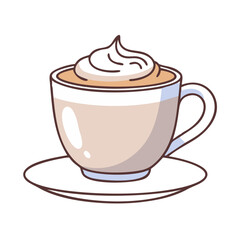 cappuccino cup vector icon, cappuccino cup vector illustration - simple illustration of cappuccino cup, perfect for logos and iconscappuccino cup 