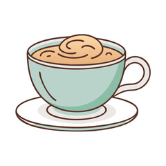 cappuccino cup vector icon, cappuccino cup vector illustration - simple illustration of cappuccino cup, perfect for logos and iconscappuccino cup 