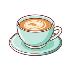 cappuccino cup vector icon, cappuccino cup vector illustration - simple illustration of cappuccino cup, perfect for logos and iconscappuccino cup 