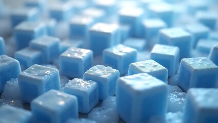 icecubes isolated on black background, icecubes texture, icecubes wallpaper, Generative ai
