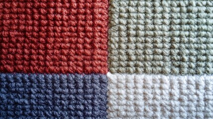 Fototapeta premium Plaid Wool Texture in Muted Heritage Colors