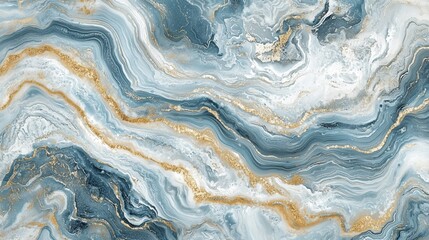 Fototapeta premium Abstract Blue and Gold Marble Texture Design for Background Art