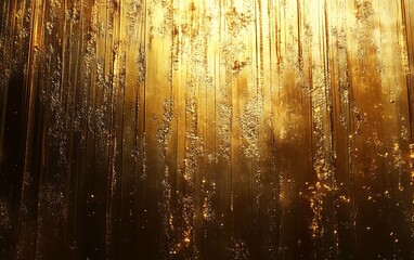 Fototapeta premium Golden abstract background with vertical lines and light