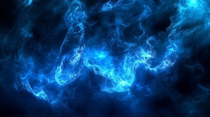 Obraz premium Beautiful blue flames