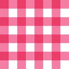 Cute pink checker seamless pattern in style of picnic. Perfect for wrapping paper, package, banner, Valentine’s Day card, fabric, textile, picnic blanket, basket napkin, wallpaper.