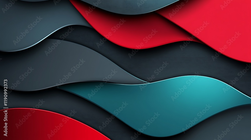 Aufkleber Abstract colorful wave pattern background for modern design projects