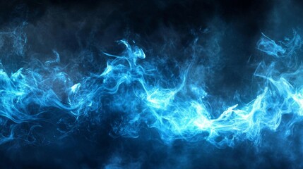 Obraz premium Beautiful blue flames