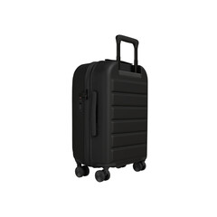 3d Render of black suitcase isolated