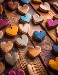Obraz premium heart shaped cookies