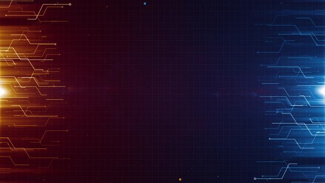 Technology tunnel digital business corporate abstract particles hex presentation broadcast background loop