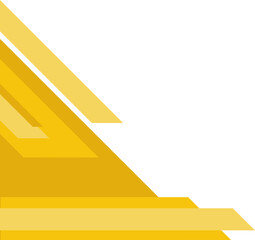 Yellow Modern Geometric Corner Shape