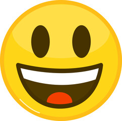 Grining face Cheerful Smiley Face Emoji Graphic