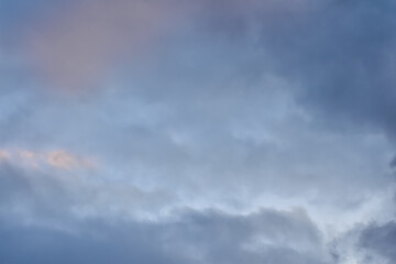 Beautiful and dramatic skyscape and cloudscape. Blue sky and clouds. Nature and background use.
