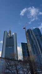 city skyscrapers in Frankfurt am Main