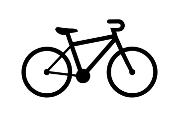 Minimalist Bicycle Icon Vector Illustration - Modern Design for Graphics