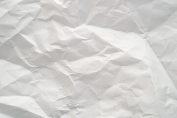 White recycled craft paper texture Crumpled Paper Texture with Wrinkles and Creases