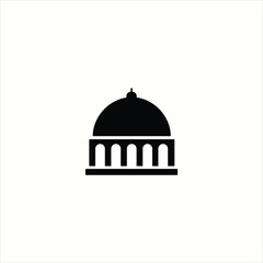 Fototapeta premium Tent house icon, vector dome house icon, Dome icon, home with dome