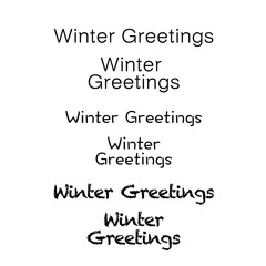 寒中見舞いのイラスト素材シリーズ