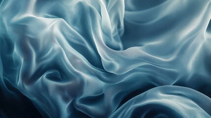 Obraz premium The elegant silk fabric cascades gracefully, its delicate folds and soft texture catching the light, exuding luxury and sophistication.