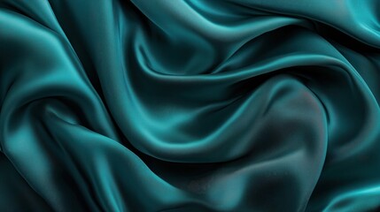 Fototapeta premium The elegant silk fabric cascades gracefully, its delicate folds and soft texture catching the light, exuding luxury and sophistication.