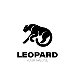 Obraz premium Leopard Logo, Leopard Logo Design, Leopard Logo Brand Name. Leopard Logo Vector Design on White Background