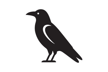 Crow vector silhouette artwork 