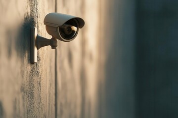 Prison surveillance camera overlooking a common area, symbolizing constant monitoring and security in jail