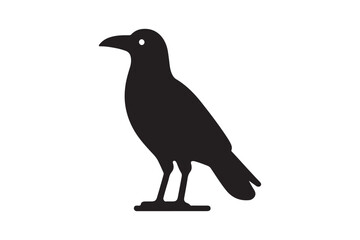 Crow vector silhouette artwork 
