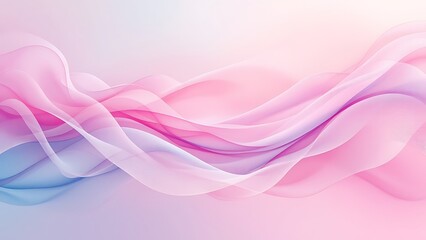 Abstract background with soft waves of pastel colors