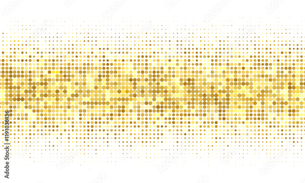 Leinwandbilder vector abstract futuristic particle background. overlay halftone background. gold shiny particles