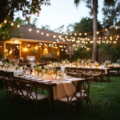 Naklejka premium décoration de mariage pour un évènement 