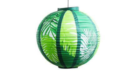 Tropical-themed paper lantern transparent background