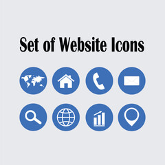 Set of Website Icons Illustration vector based drawing Vol 01