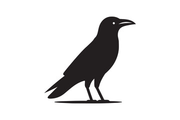 Crow vector silhouette artwork 