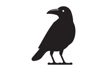 Crow vector silhouette artwork 