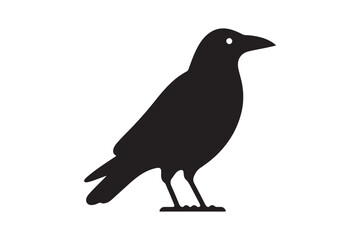 Crow vector silhouette artwork 