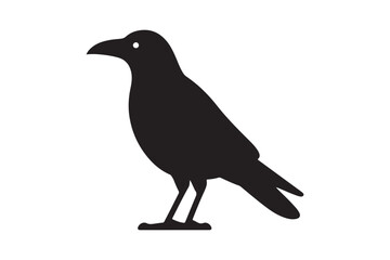 Crow vector silhouette artwork 
