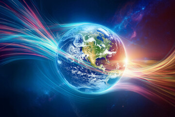 planet earth in space