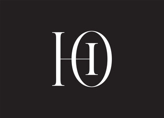 HO letter logo modern design
